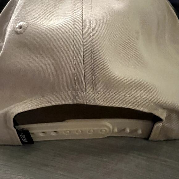 Vans Snapback Hat Beige/Brown Unisex Adjustable Trucker Cap - Picture 3 of 4